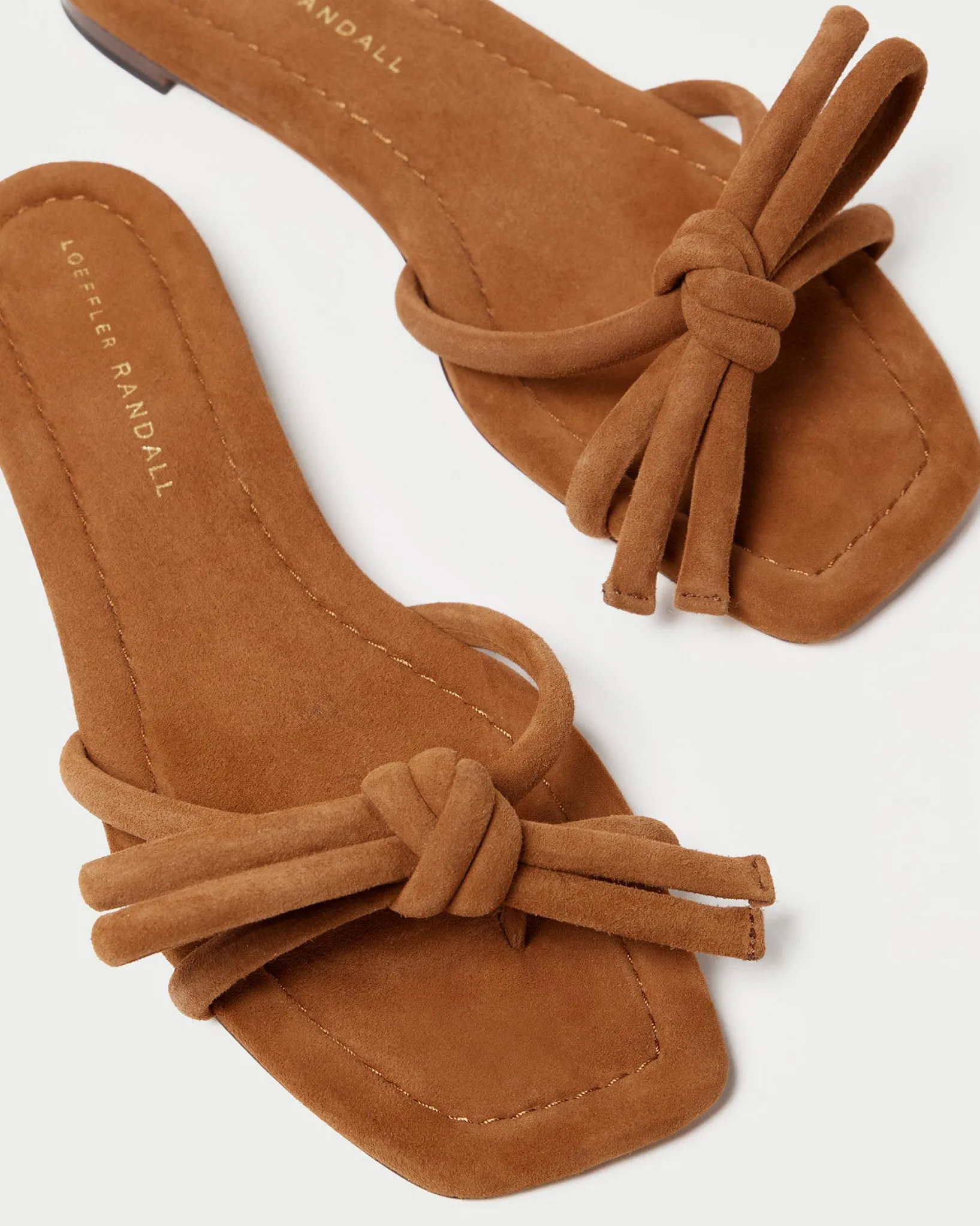 Discount Loeffler Randall Hadley Leather Bow Sandal Blue