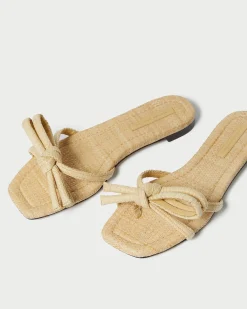 Clearance Loeffler Randall Hadley Bow Sandal Natural