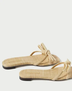 Clearance Loeffler Randall Hadley Bow Sandal Natural