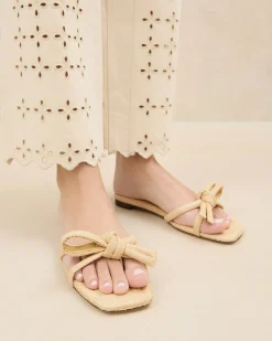 Hot Loeffler Randall Hadley Brown Bow Sandal Timber