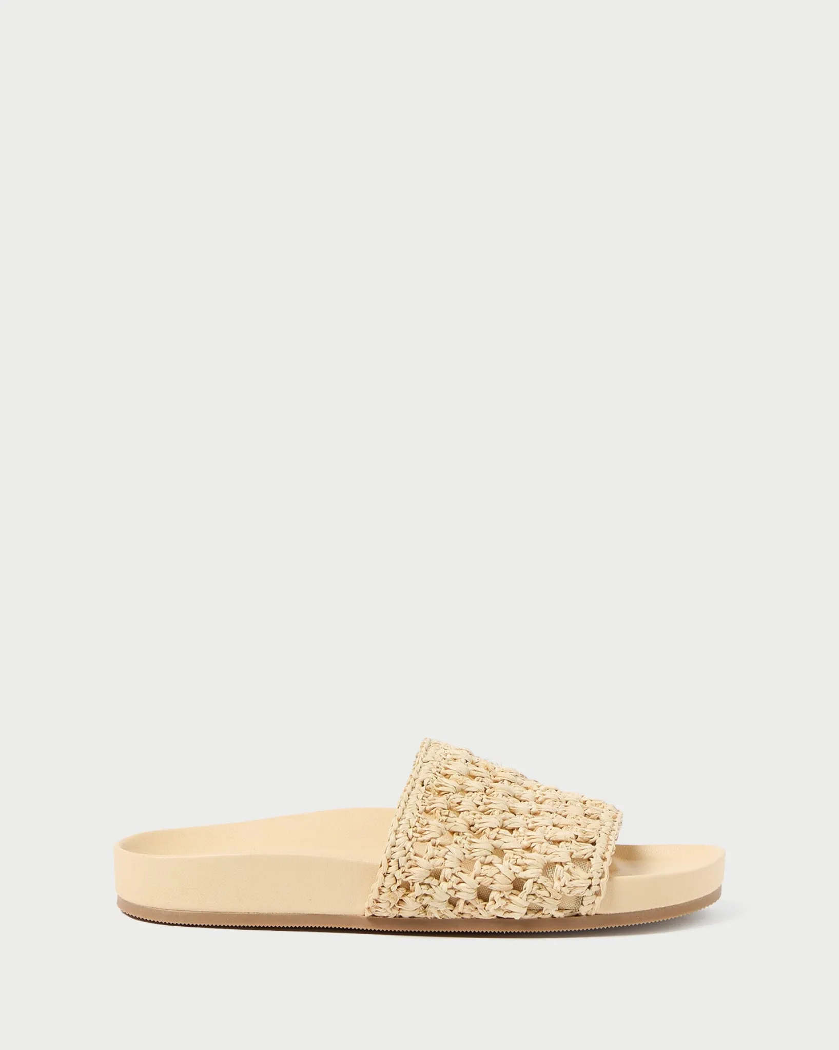 Hot Loeffler Randall Henri Green/White Crochet Raffia Sandal White/Green