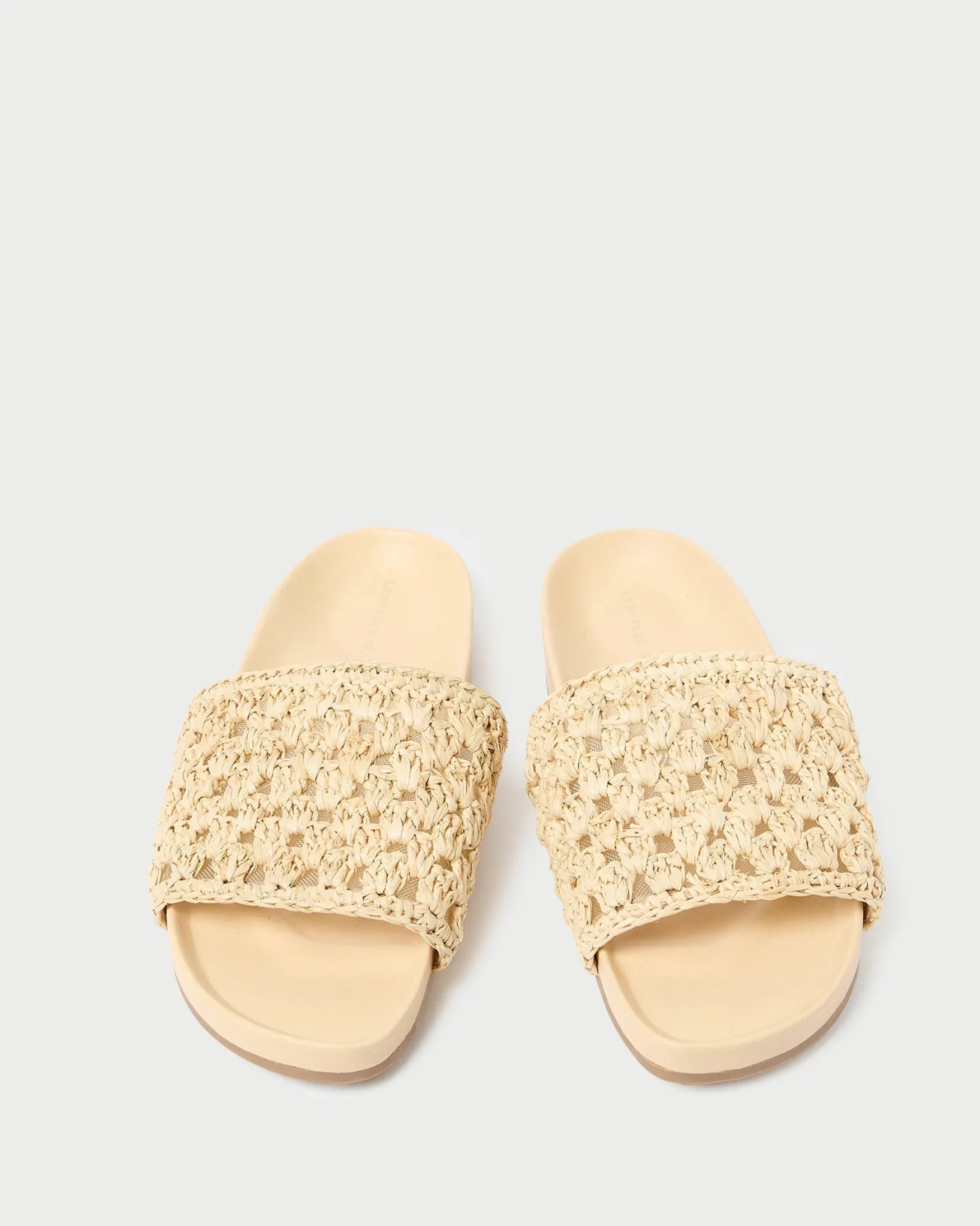 Hot Loeffler Randall Henri Green/White Crochet Raffia Sandal White/Green