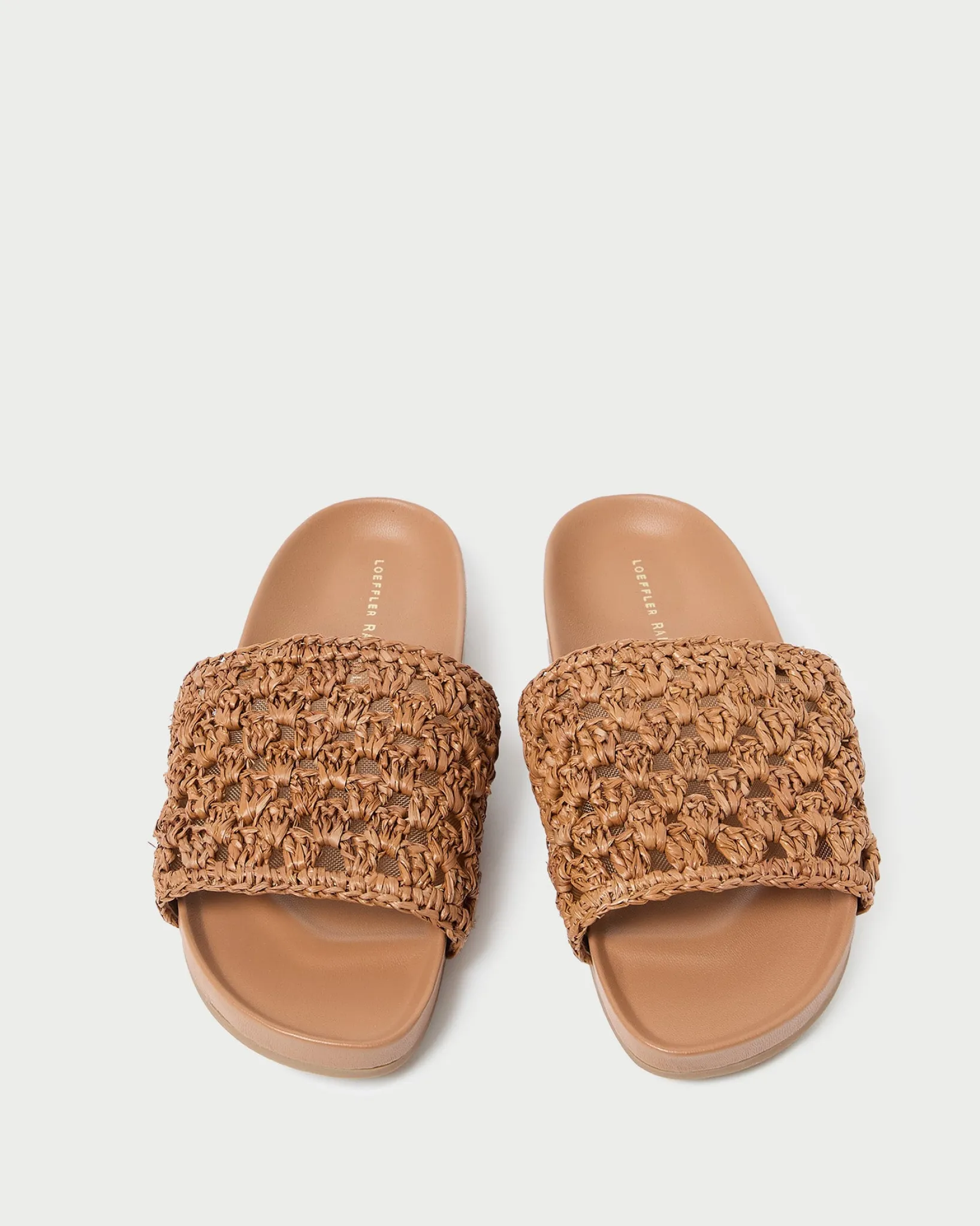 Sale Loeffler Randall Henri Crochet Leather Sandal Natural