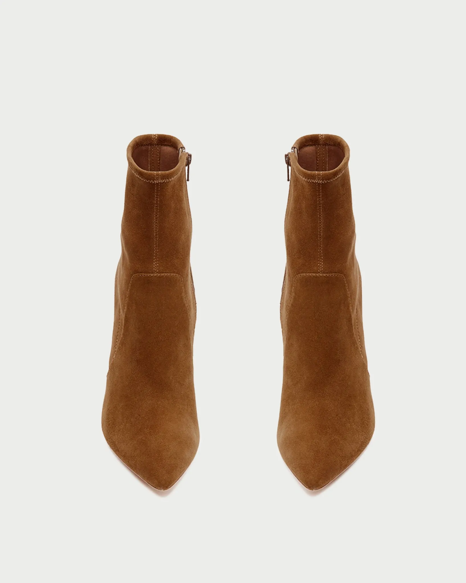 Best Loeffler Randall Isla Suede Slim Ankle Bootie Cacao