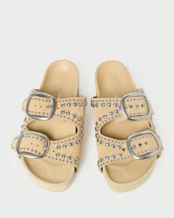 Best Loeffler Randall Jack Saffron Suede Studded Sandal Saffron/Silver