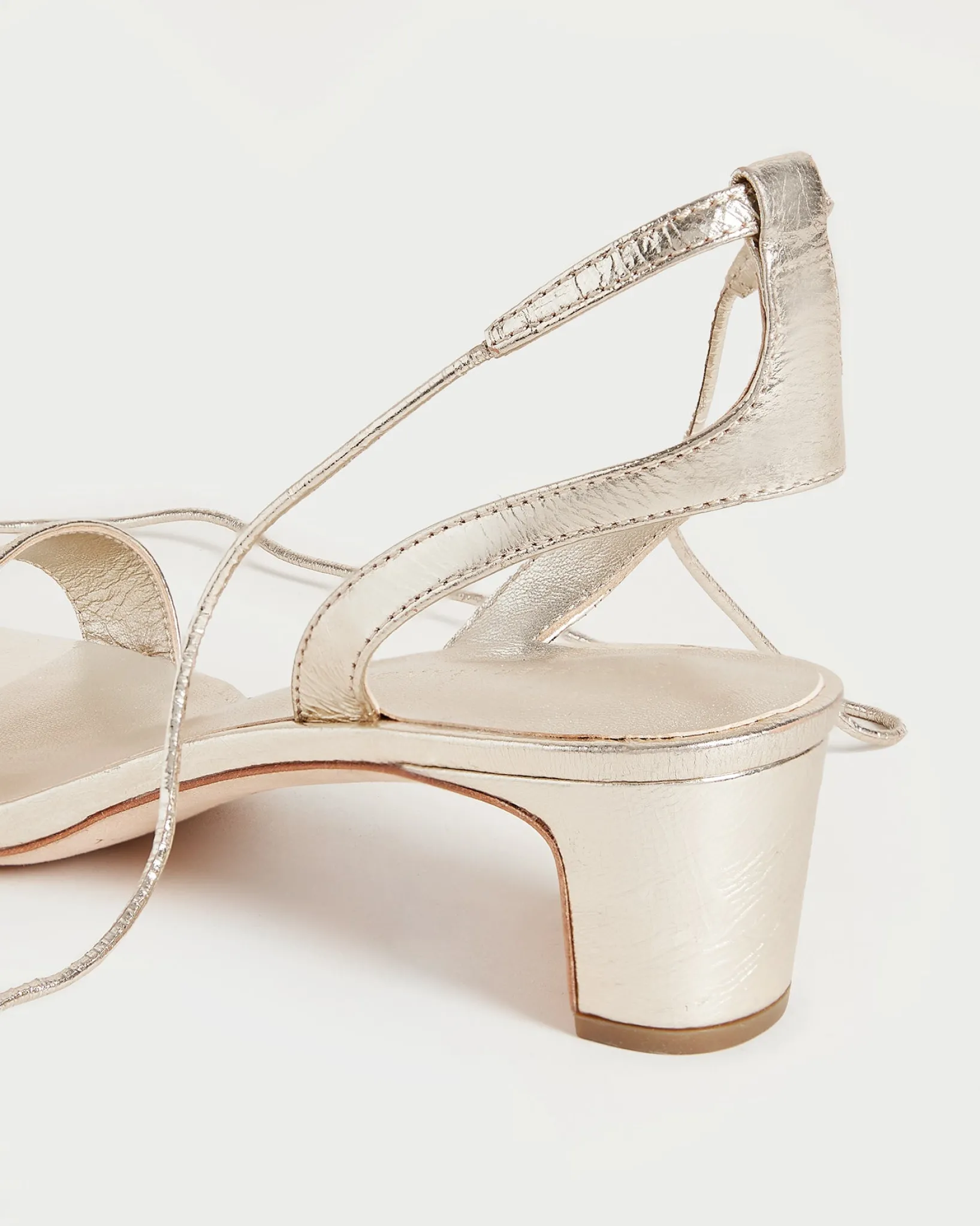Outlet Loeffler Randall Jackie Mid Heel Sandal Champagne