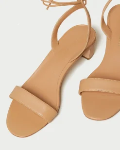 New Loeffler Randall Jackie Mid Heel Sandal Dune