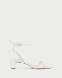 New Loeffler Randall Jackie Mid Heel Sandal Dune