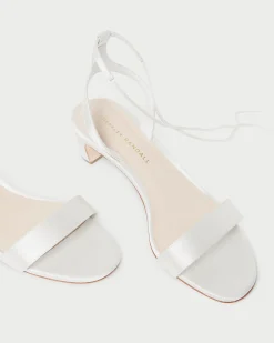 New Loeffler Randall Jackie Mid Heel Sandal Dune
