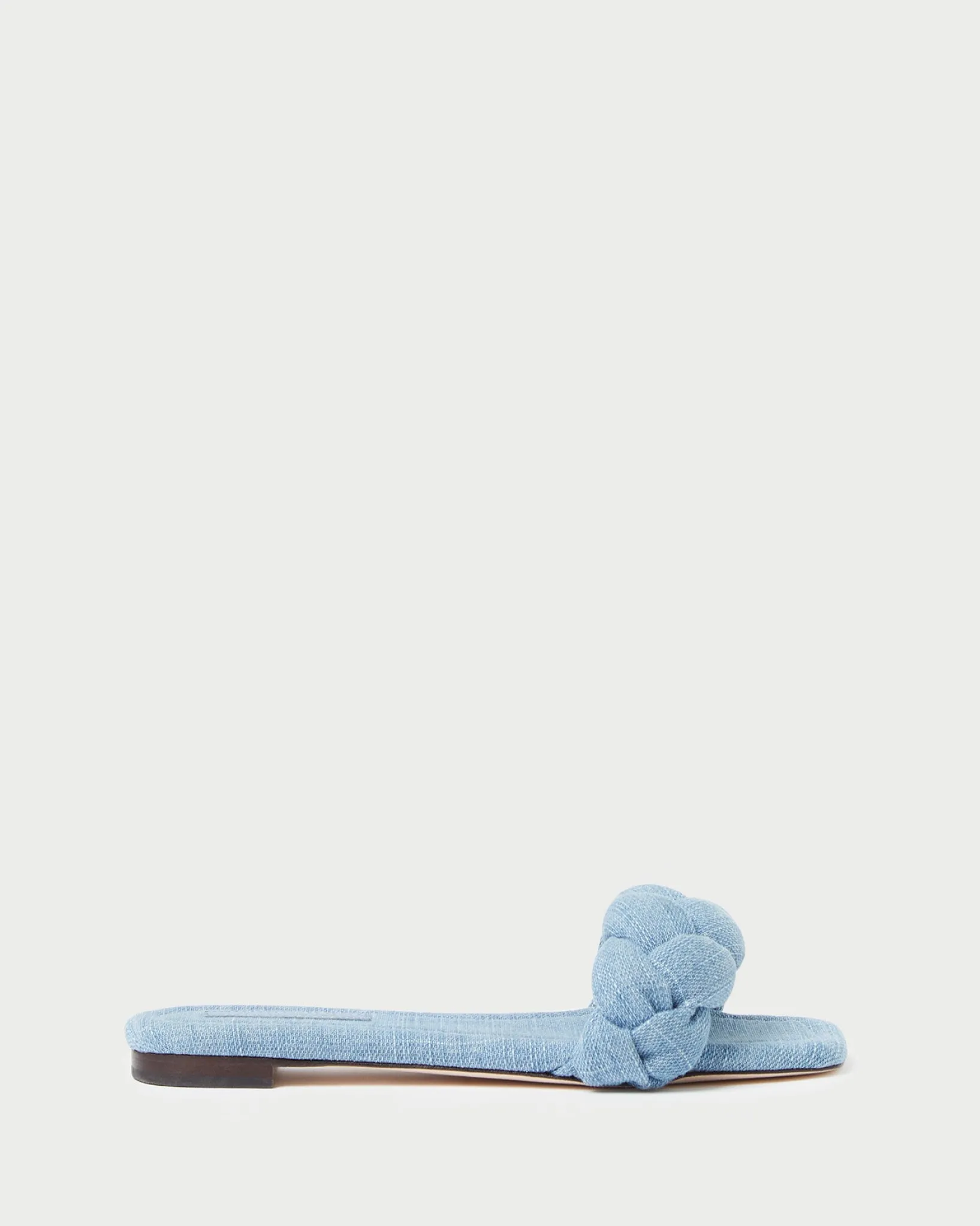 New Loeffler Randall Joanna Denim Braided Sandal Blue