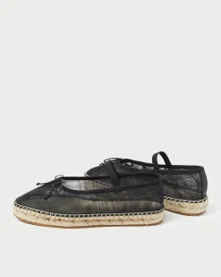 Hot Loeffler Randall Kayla Mesh Ballet Espadrille Black