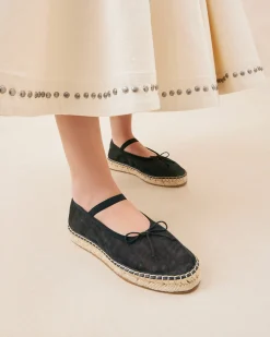 Hot Loeffler Randall Kayla Mesh Ballet Espadrille Black