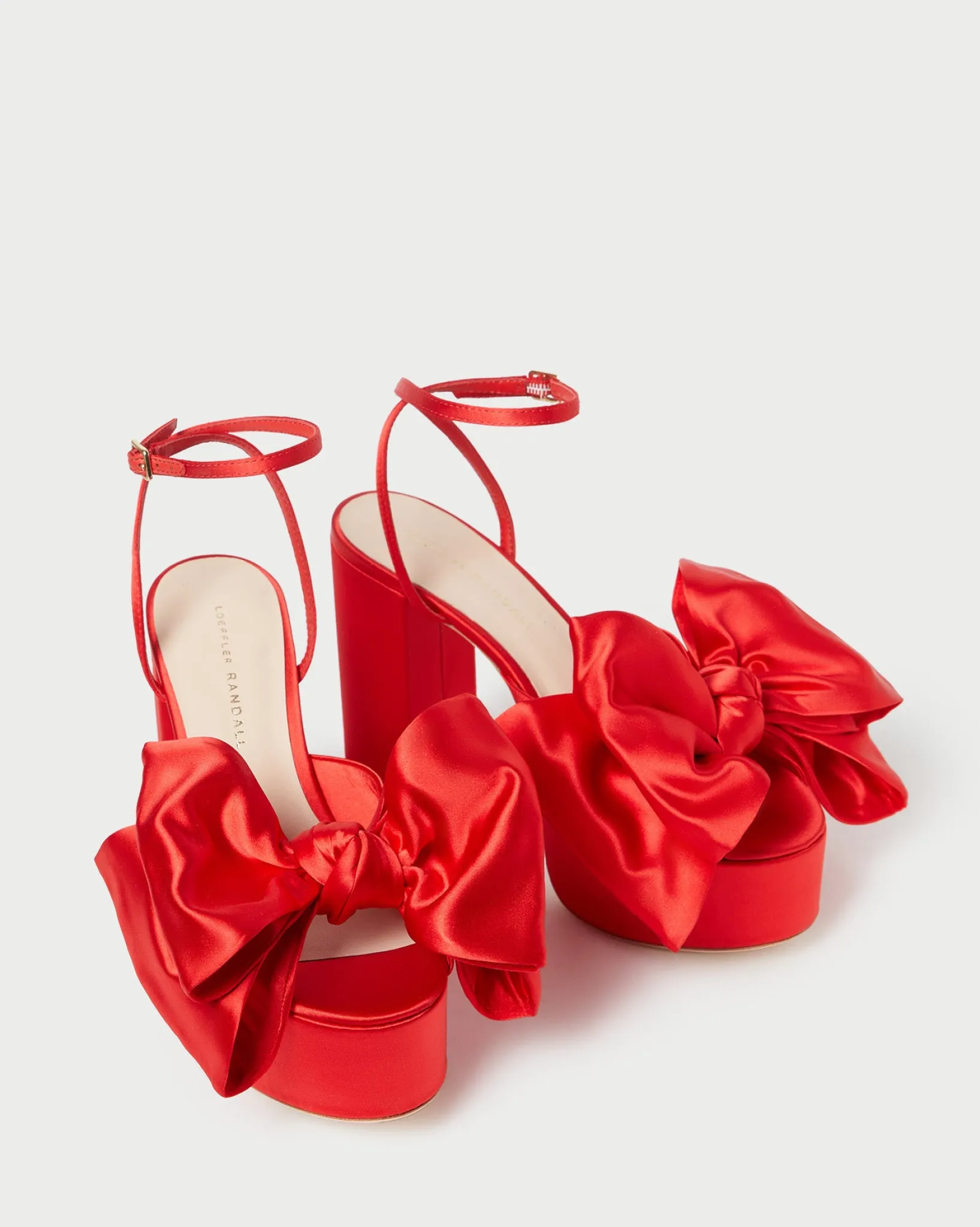 Outlet Loeffler Randall Kiki Satin Platform Sandal Black