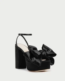 Loeffler Randall Kiki Satin Platform Sandal Red