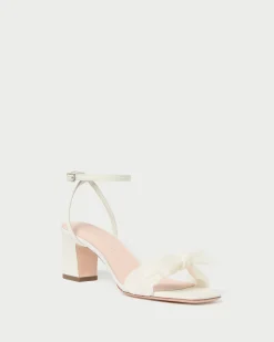 Loeffler Randall Kimora Pleated Bow Heel Pearl