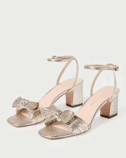 Loeffler Randall Kimora Pleated Bow Heel Pearl