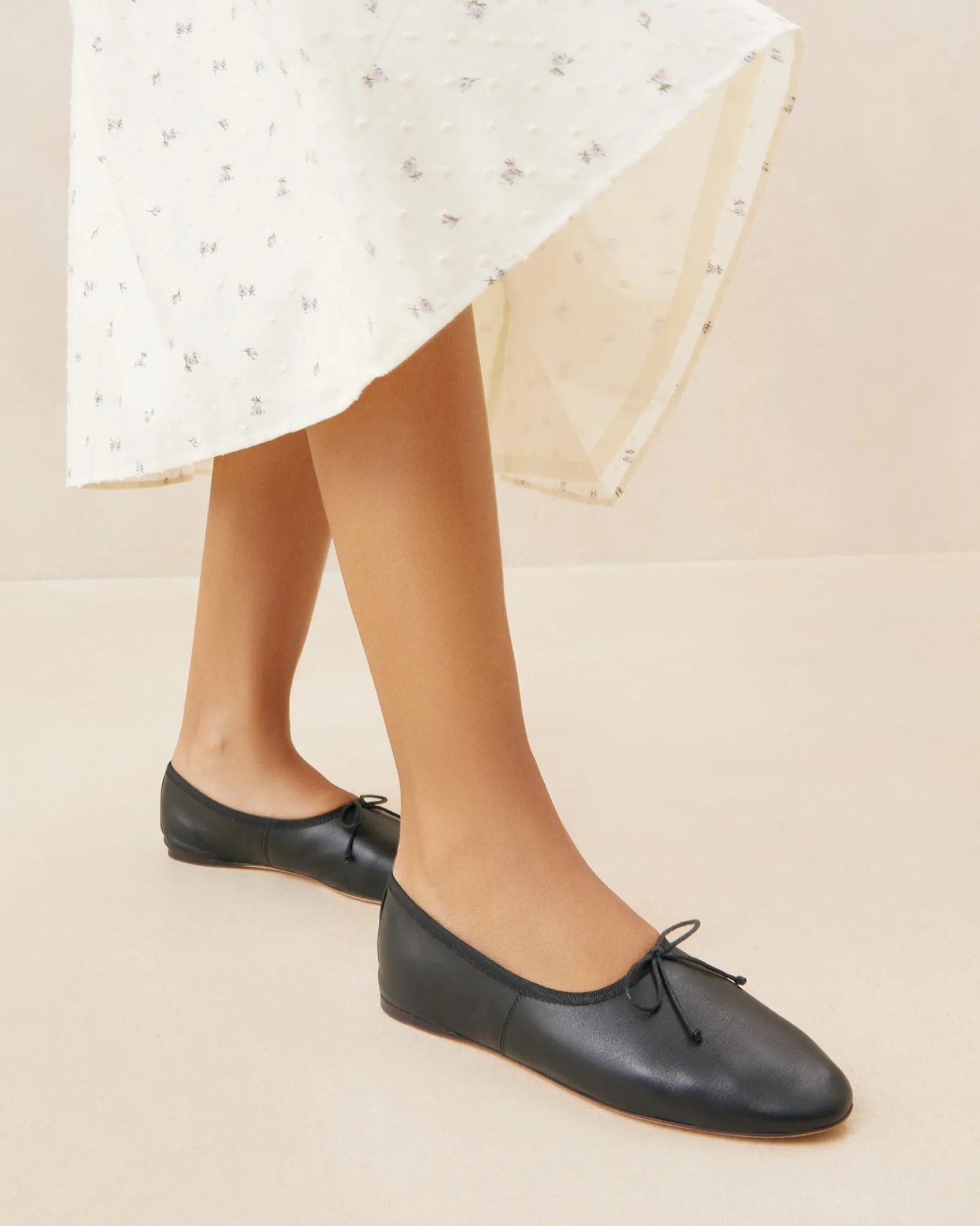 Discount Loeffler Randall Landon Leather Flat Ballet
