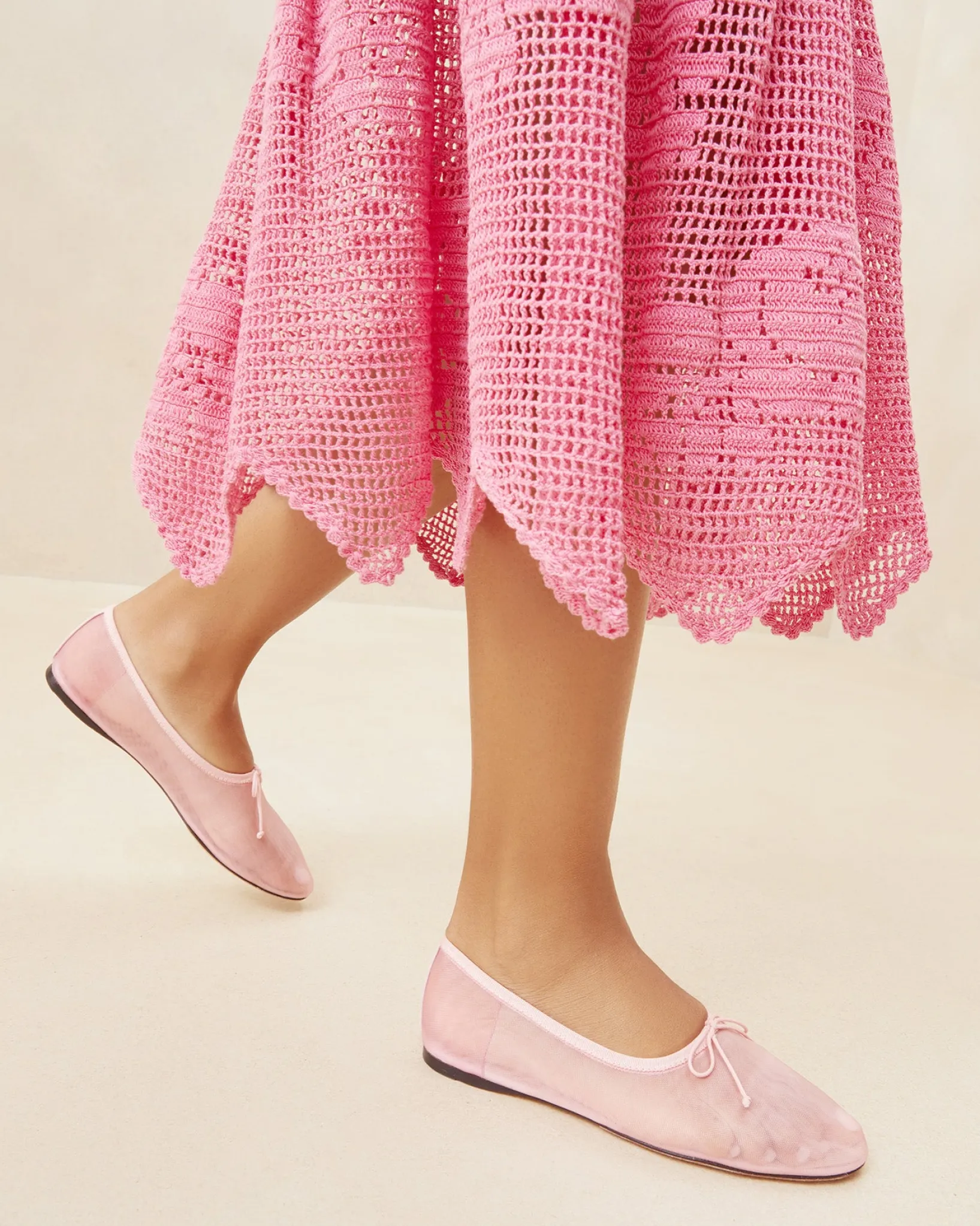 Discount Loeffler Randall Landon Leather Flat Ballet