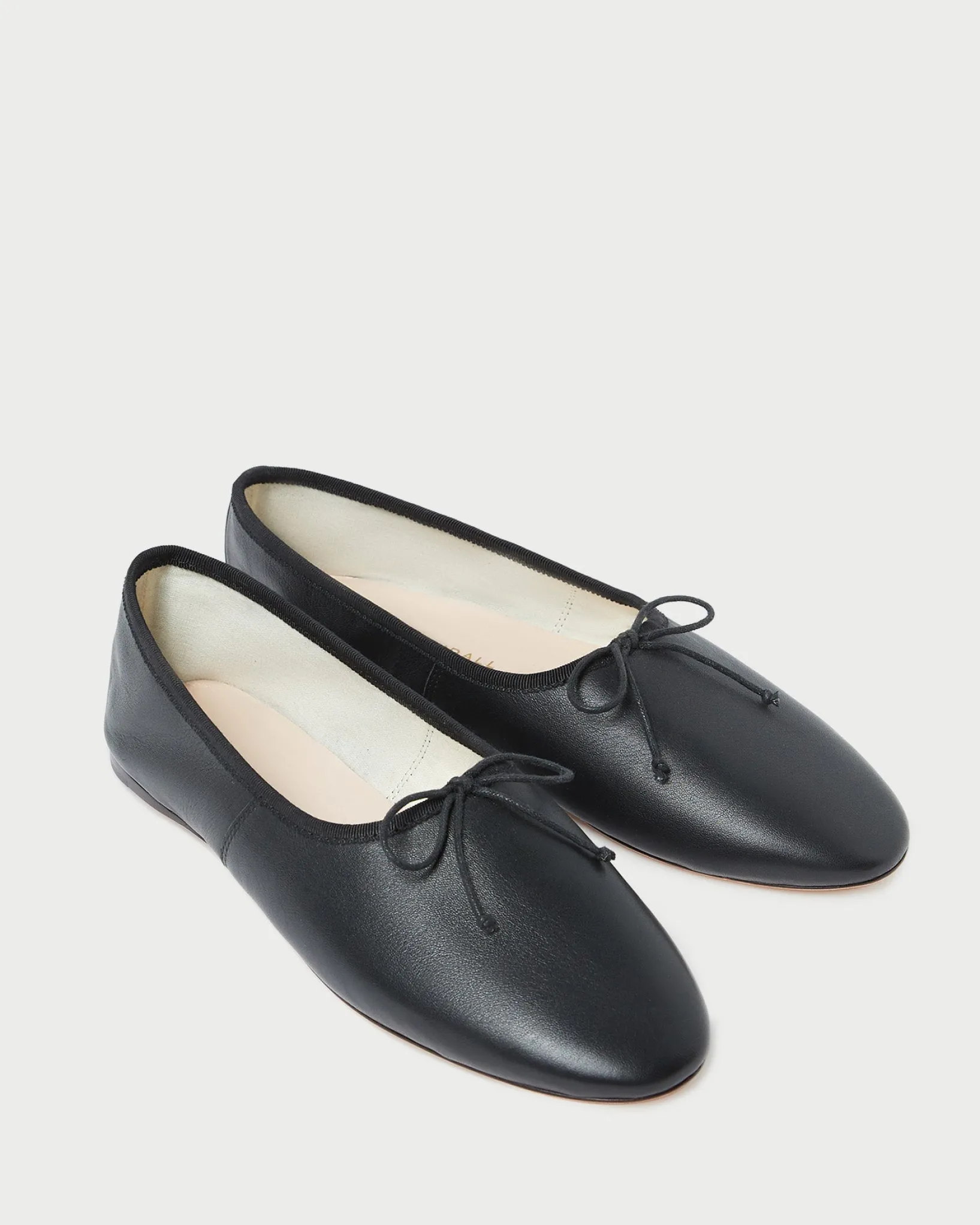 Clearance Loeffler Randall Landon Satin Ballet Flat Cream
