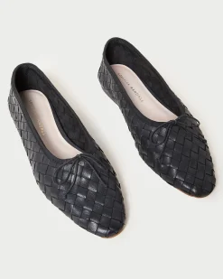Sale Loeffler Randall Landry Woven Ballet Flat Black