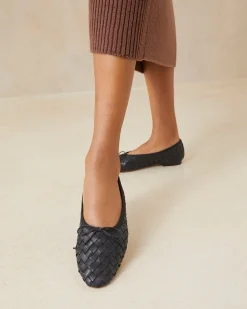 Sale Loeffler Randall Landry Woven Ballet Flat Black