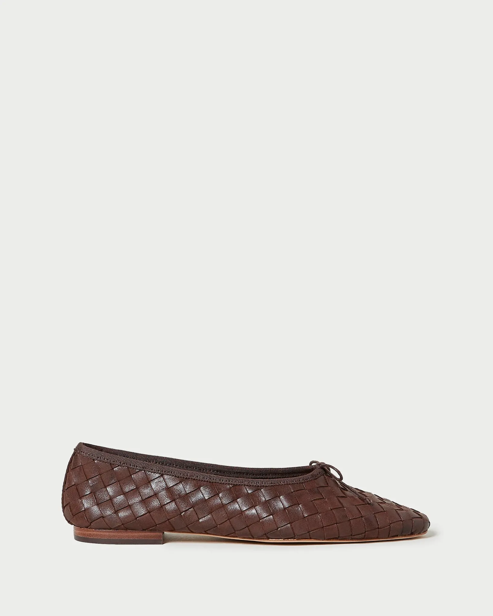 Loeffler Randall Landry Woven Ballet Flat Chocolate