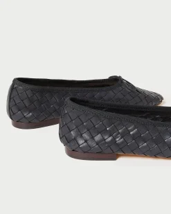 Loeffler Randall Landry Woven Ballet Flat Chocolate