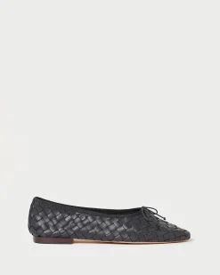 Loeffler Randall Landry Woven Ballet Flat Honey