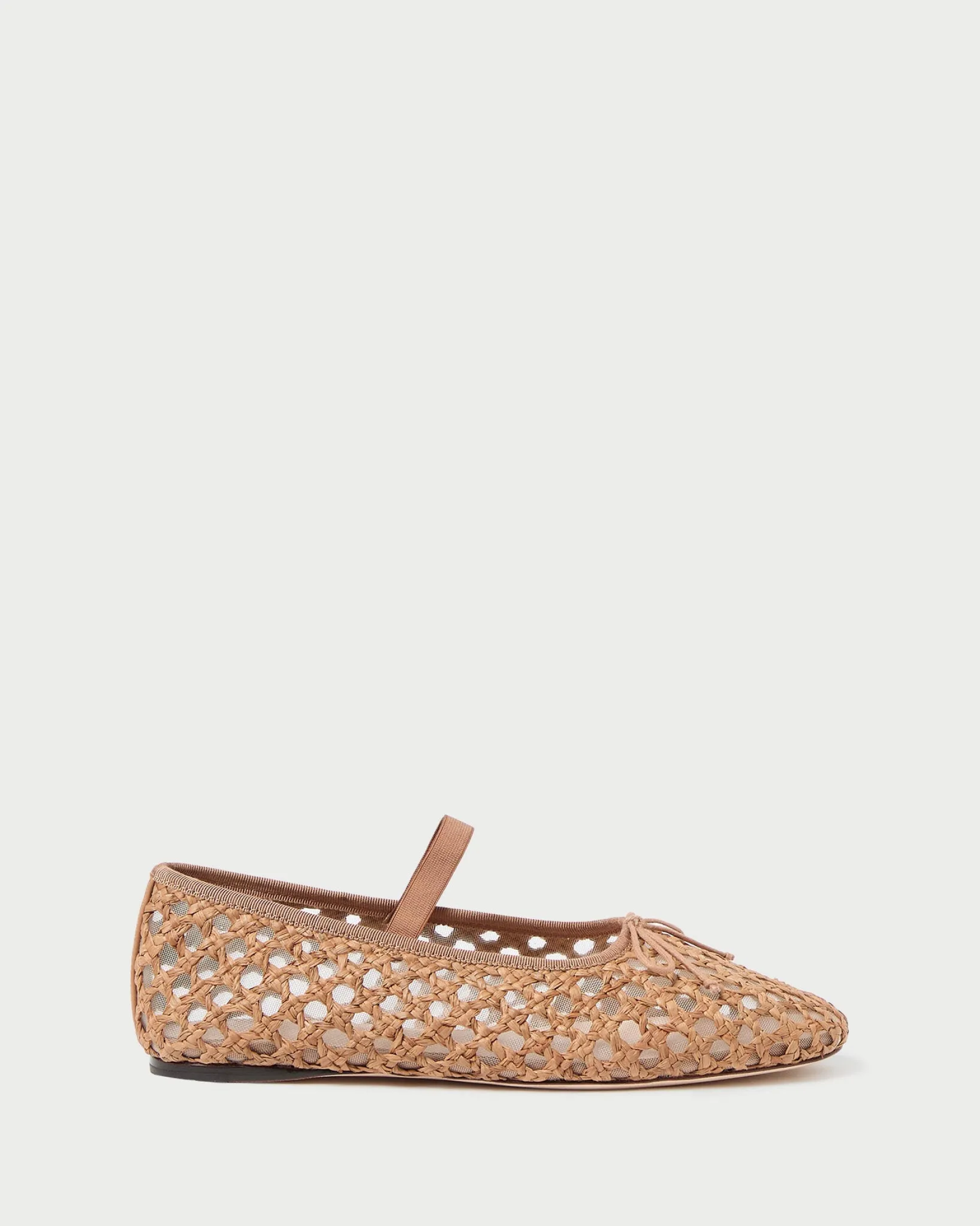 Outlet Loeffler Randall Leonie Caramel/Crystal Ballet Flat Caramel/Clear
