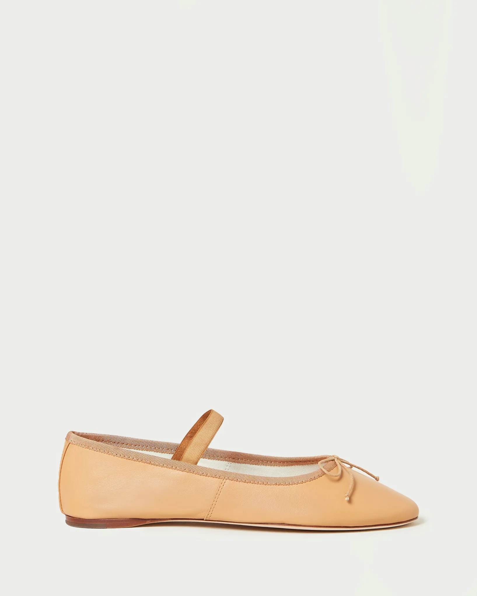 Outlet Loeffler Randall Leonie Caramel/Crystal Ballet Flat Caramel/Clear