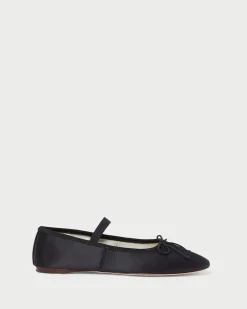 Discount Loeffler Randall Leonie Chocolate Leather Flat Ballet