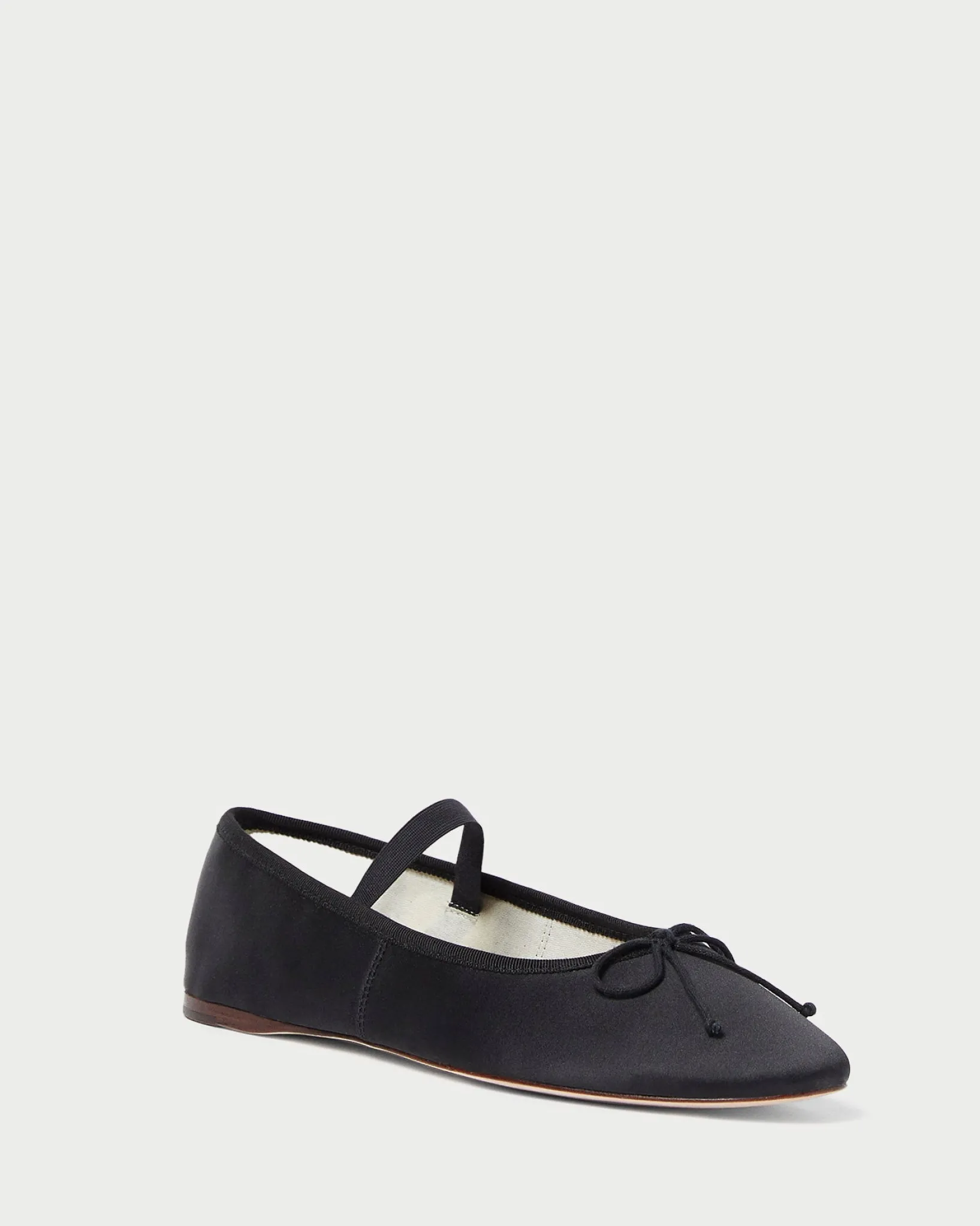 Loeffler Randall Leonie Ballet Flat Chocolate Satin