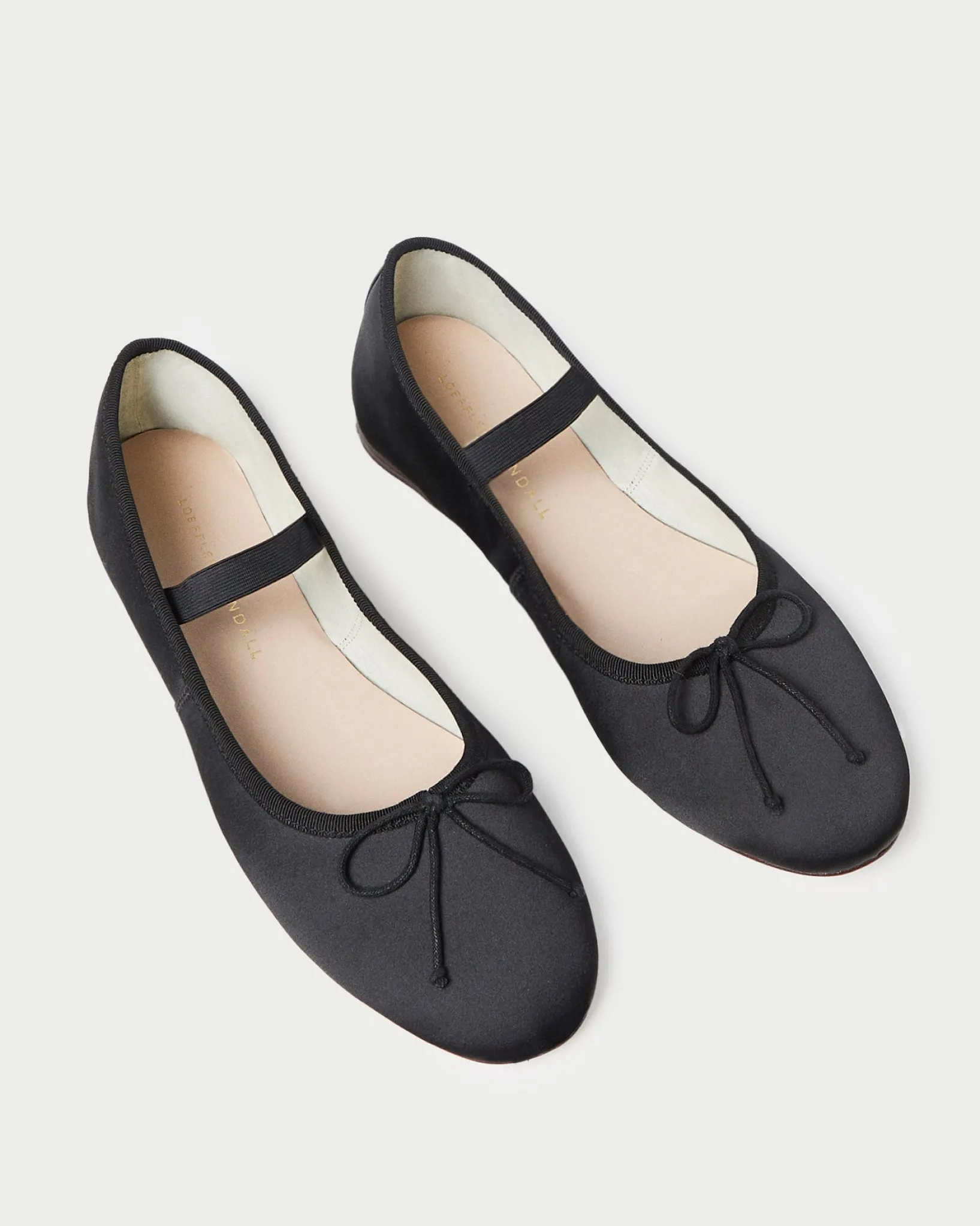 Loeffler Randall Leonie Ballet Flat Chocolate Satin