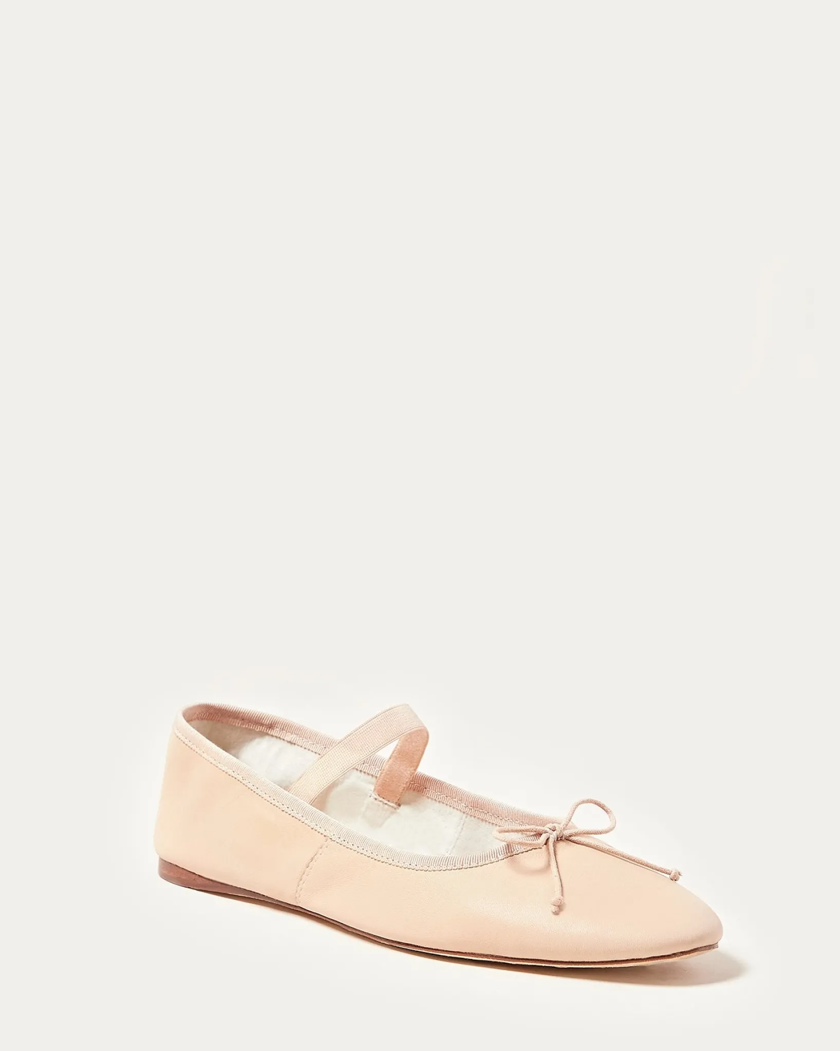 Loeffler Randall Leonie Ballet Flat Chocolate Satin