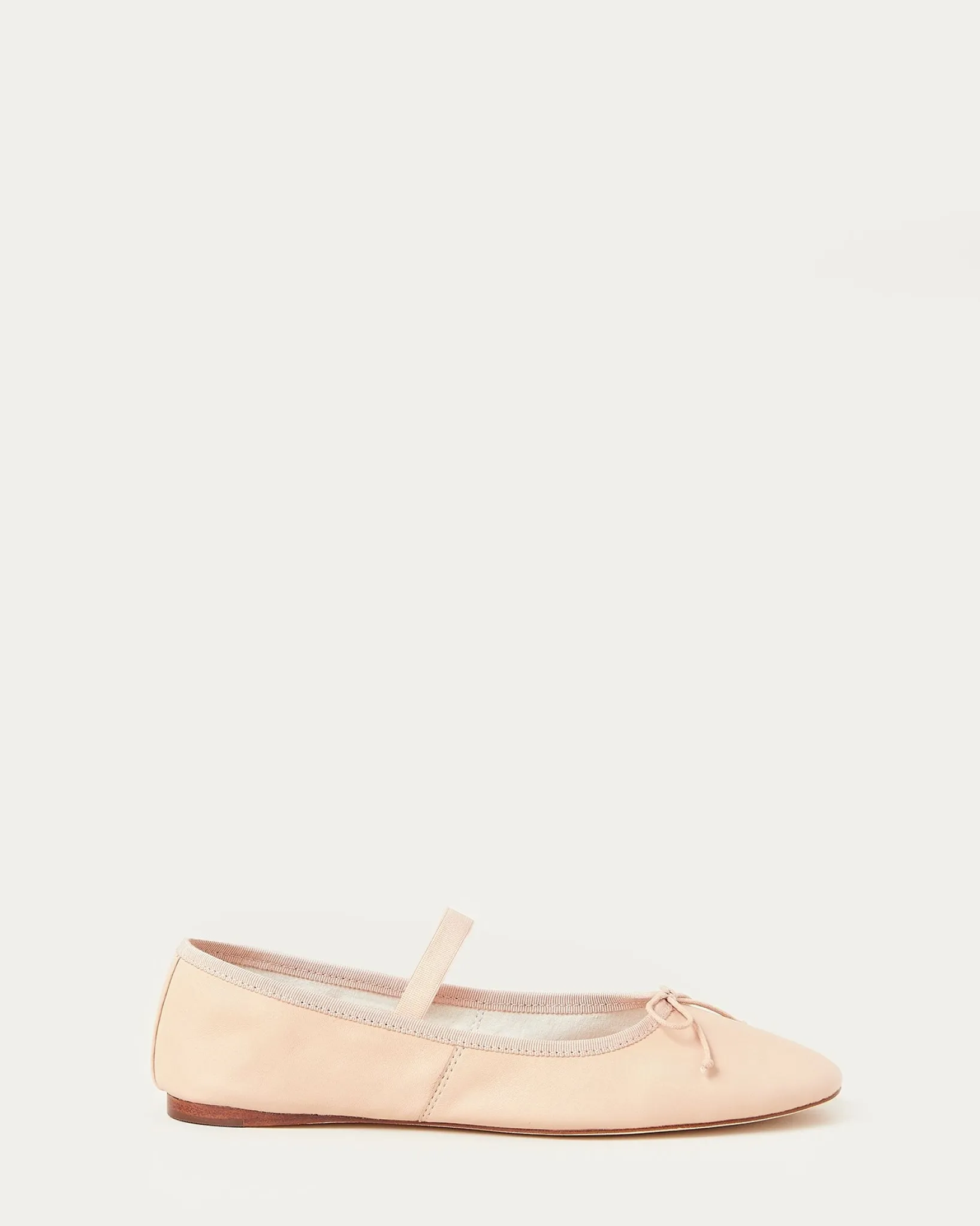 Loeffler Randall Leonie Ballet Flat Chocolate Satin