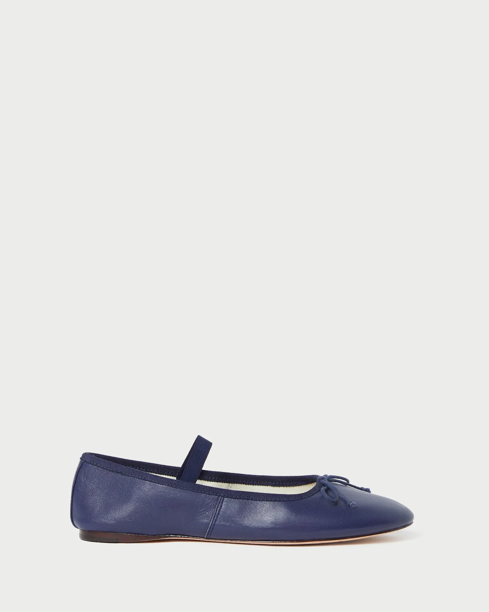New Loeffler Randall Leonie Navy Leather Ballet Flat Navy />