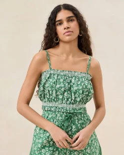 Best Loeffler Randall Maggie Blue/Cream Cinched Camisole Blue/Cream Stripe