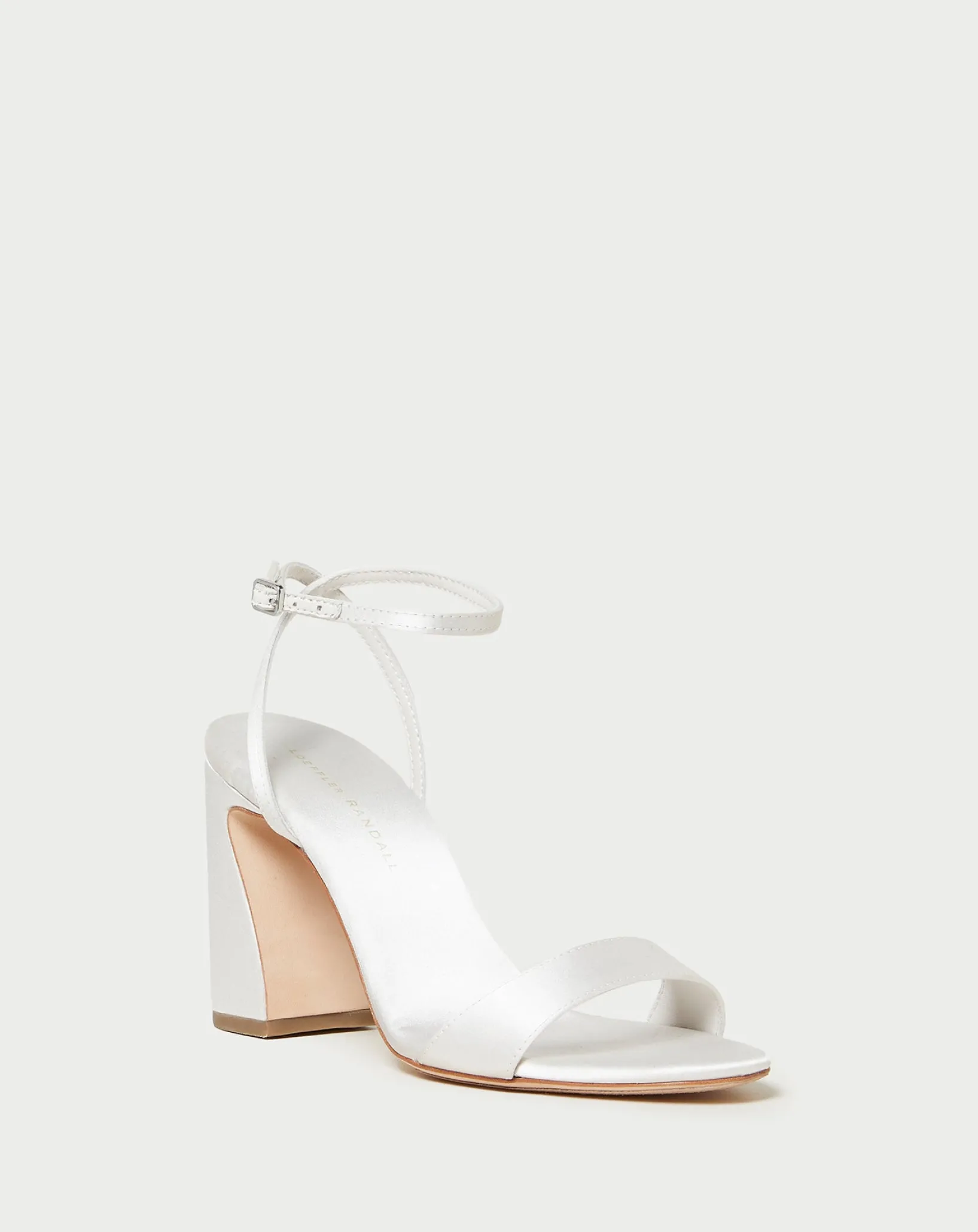 Hot Loeffler Randall Malia Curved-Heel Sandal Cream
