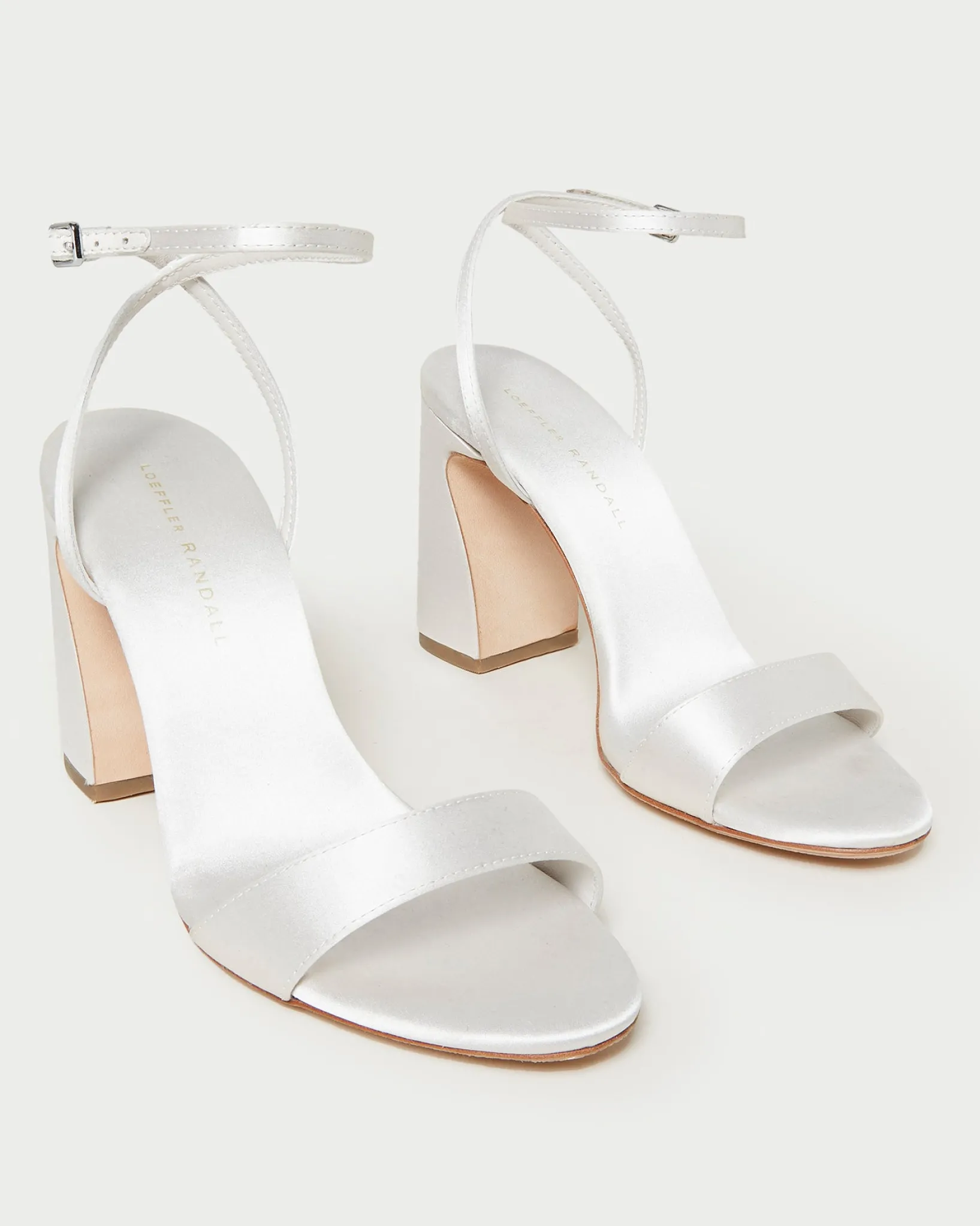 Hot Loeffler Randall Malia Curved-Heel Sandal Cream
