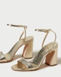 Hot Loeffler Randall Malia Curved-Heel Sandal Cream
