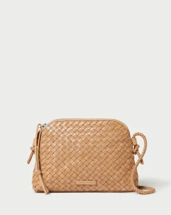 Hot Loeffler Randall Mallory Woven Crossbody Desert Sand