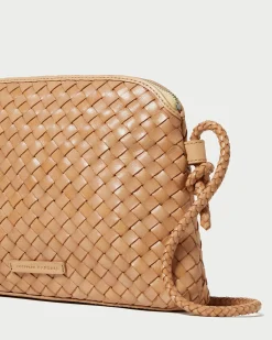Hot Loeffler Randall Mallory Woven Crossbody Desert Sand