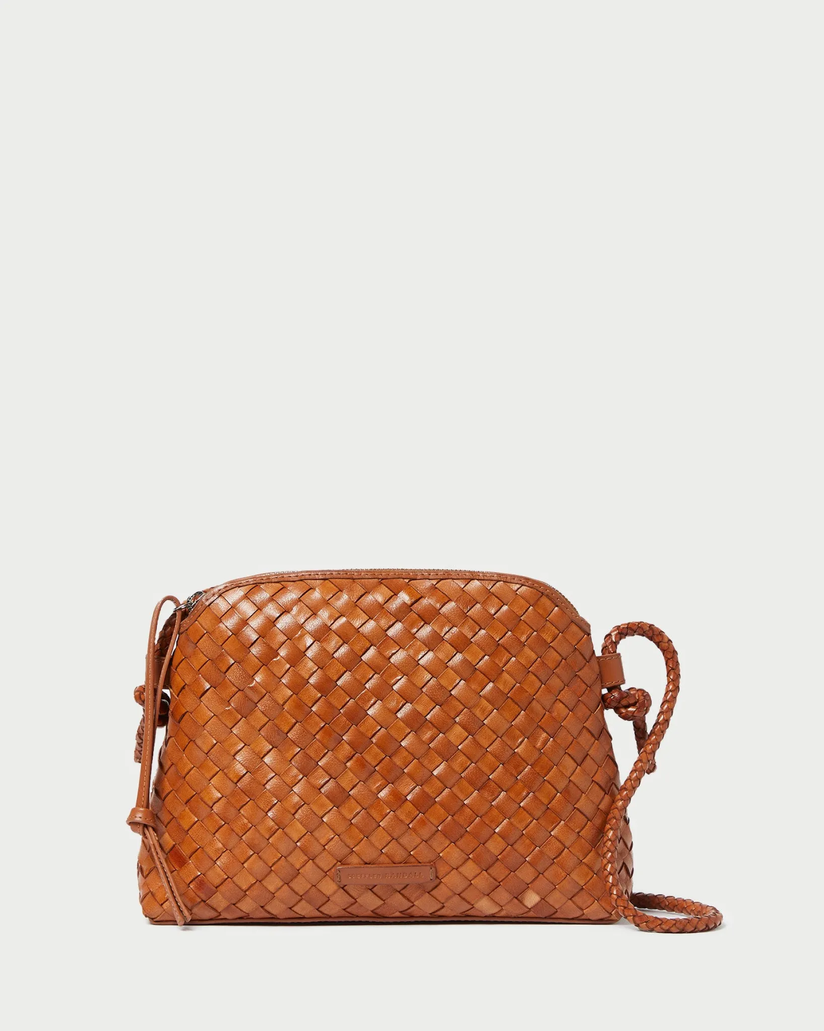 Hot Loeffler Randall Mallory Brown Woven Crossbody Timber