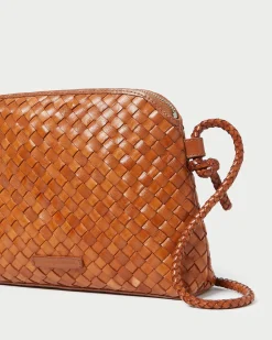 Hot Loeffler Randall Mallory Brown Woven Crossbody Timber
