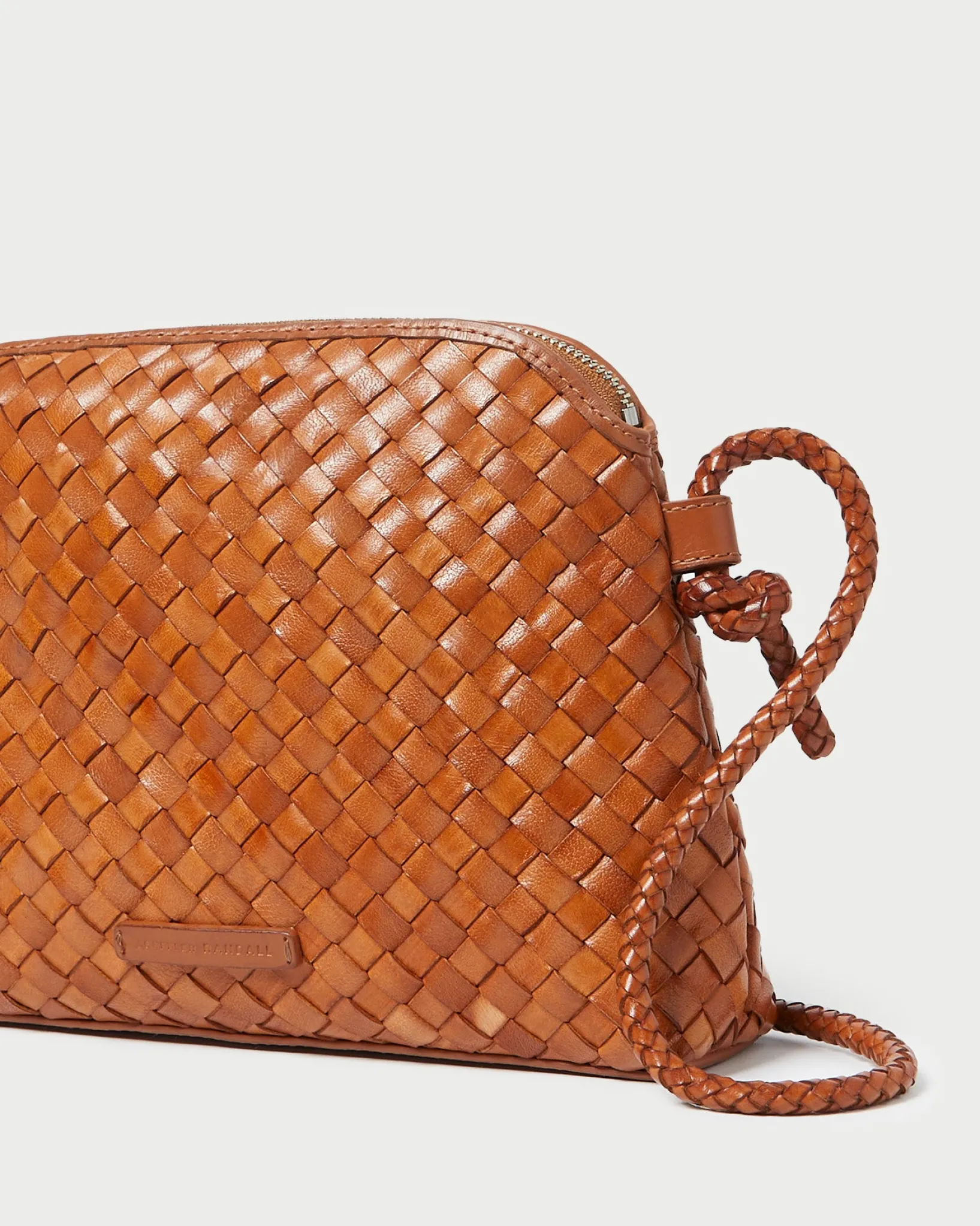 Hot Loeffler Randall Mallory Brown Woven Crossbody Timber