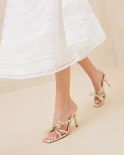 Discount Loeffler Randall Margi Bow Heel Cappuccino