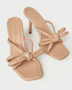 Discount Loeffler Randall Margi Bow Heel Champagne