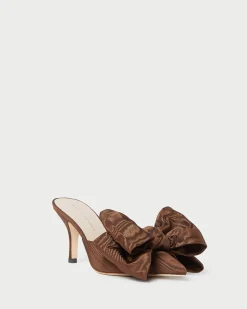 Best Loeffler Randall Margot Satin Bow Mule Cream