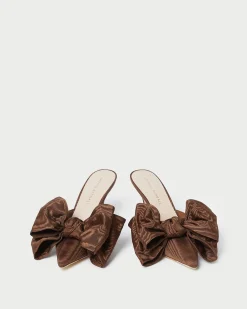 Best Loeffler Randall Margot Satin Bow Mule Cream
