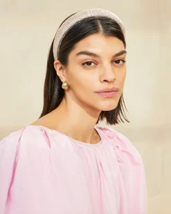 Hot Loeffler Randall Marina Puffy Headband Gold